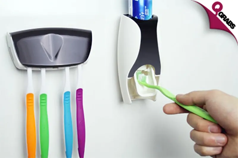 From QR25, Brush Smarter with Sets of Toothpaste Dispensers & Toothbrush Holders! (Up to QR78 Value)